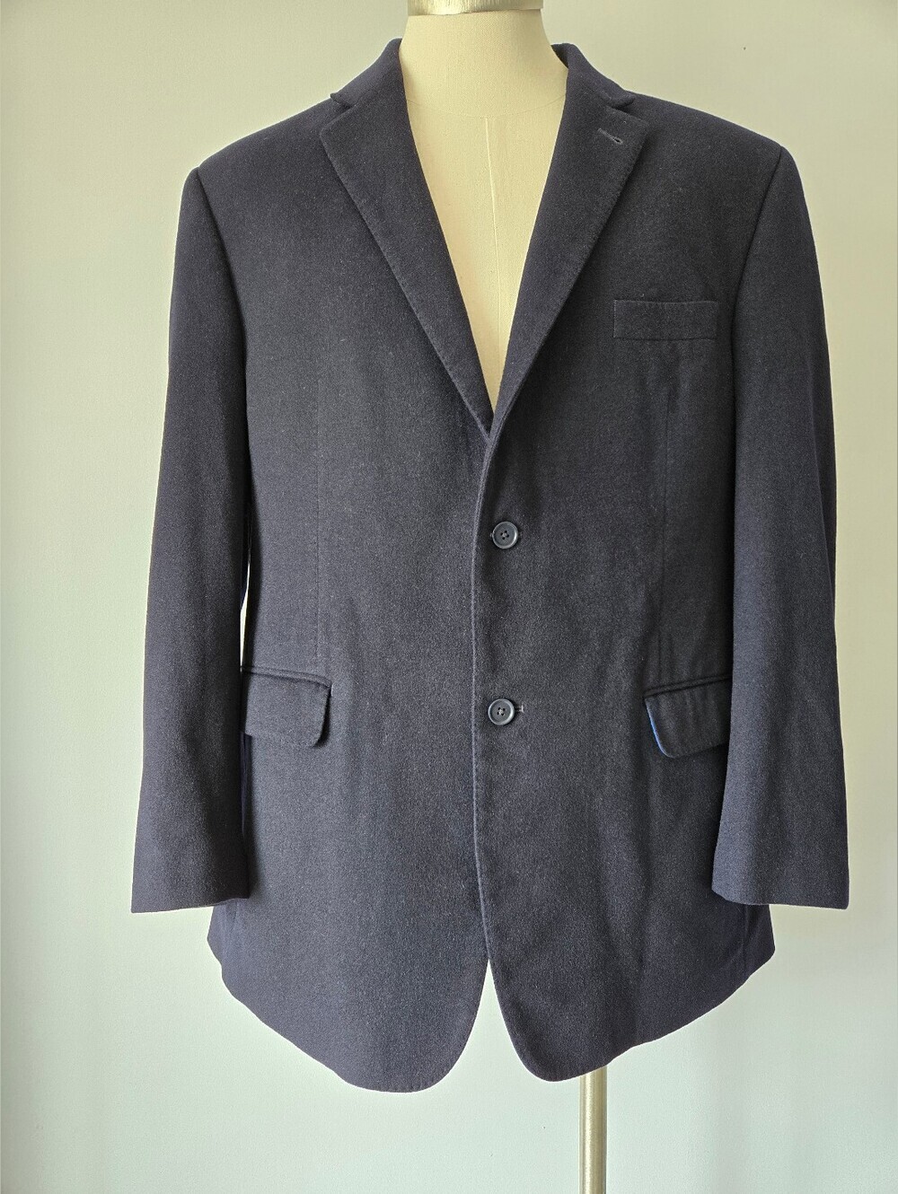 Michael Kors Wool, Silk And Cashmere Navy Blazer Jacket. Size 44R